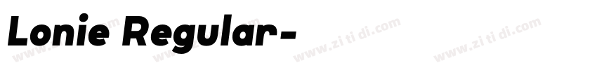 Lonie Regular字体转换